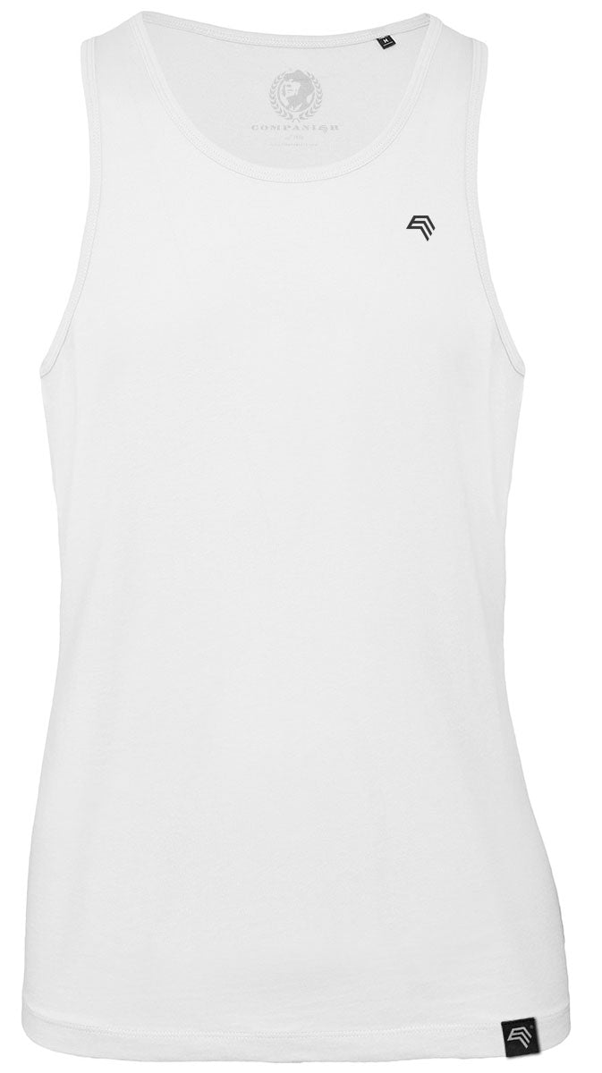 BAC TM072 — Men's Organic Cotton Tank Top - White