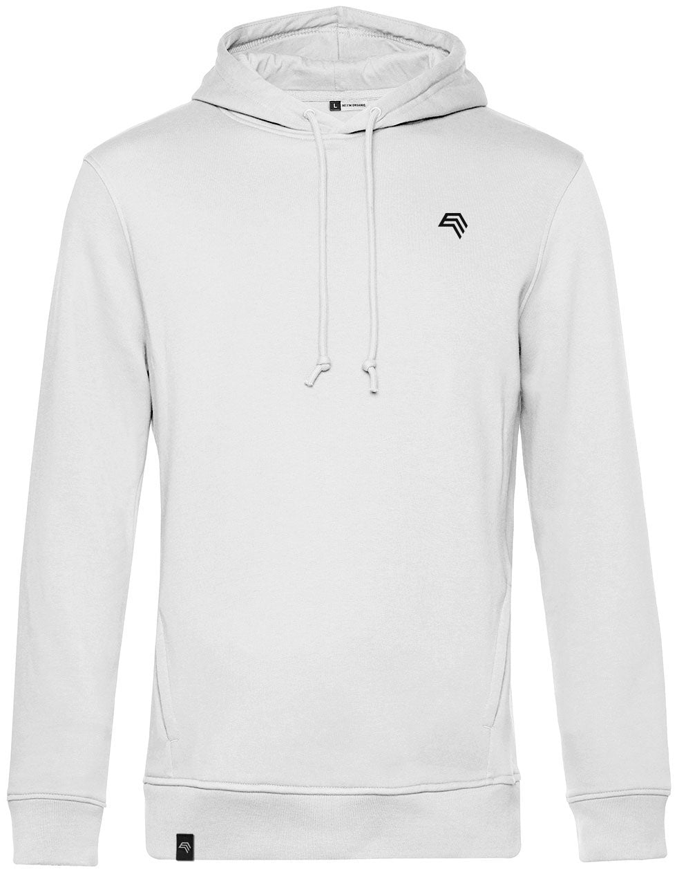 BAC U33B – Soft Men's Organic Cotton Hoodie - White
