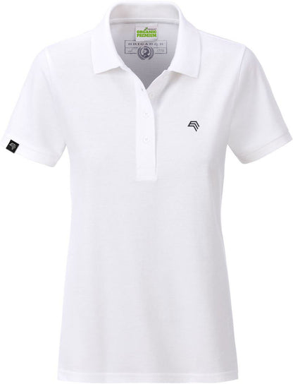 JAN 8009 ― Damen Bio-Baumwolle Polo Shirt - Weiß