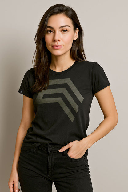 Companieer Symbol ― Ladies Girlie T-Shirt - Schwarz