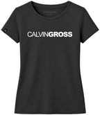 Calvin Gross ― Damen Girlie-Shirt – Schwarz