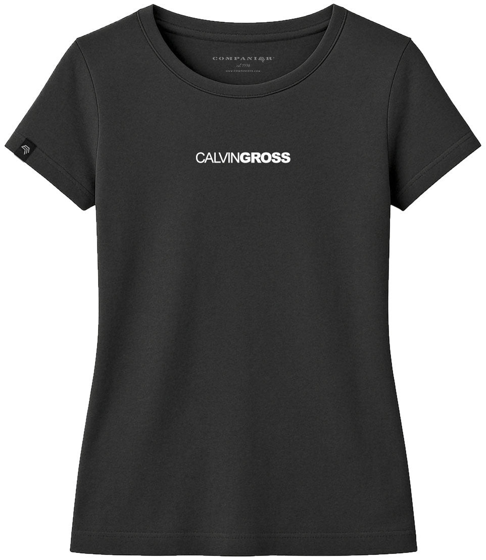 Calvin Gross ― Damen Girlie-Shirt – Schwarz