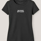 Die Erde ist flach ― Ladies Girlie T-Shirt - Schwarz