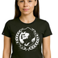 Ährenkranz COMPANIEER ― Damen Konterfei Logo Girlie T-Shirt – Schwarz