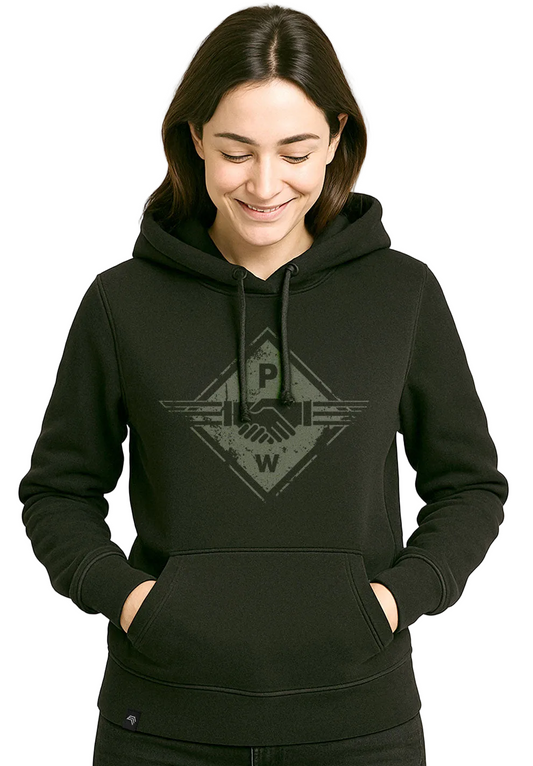 Hands PW ― Ladies Hoodie - Schwarz