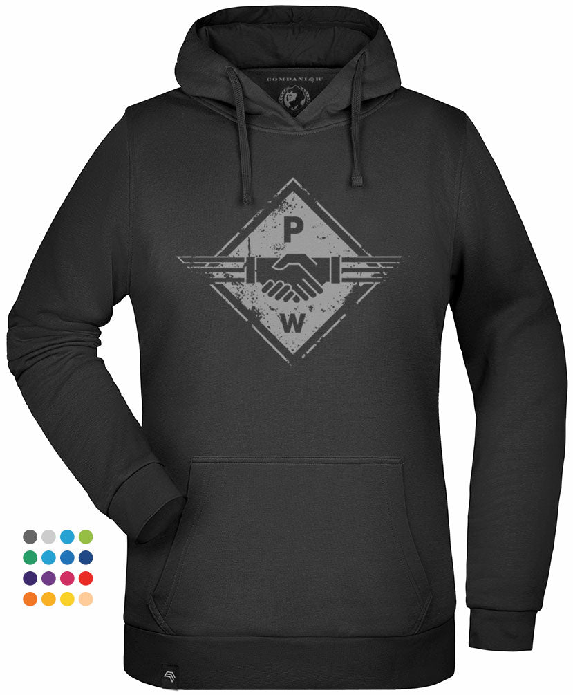 Hands PW ― Ladies Hoodie - Schwarz