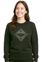 Hands PW ― Ladies Sweatshirt - Black