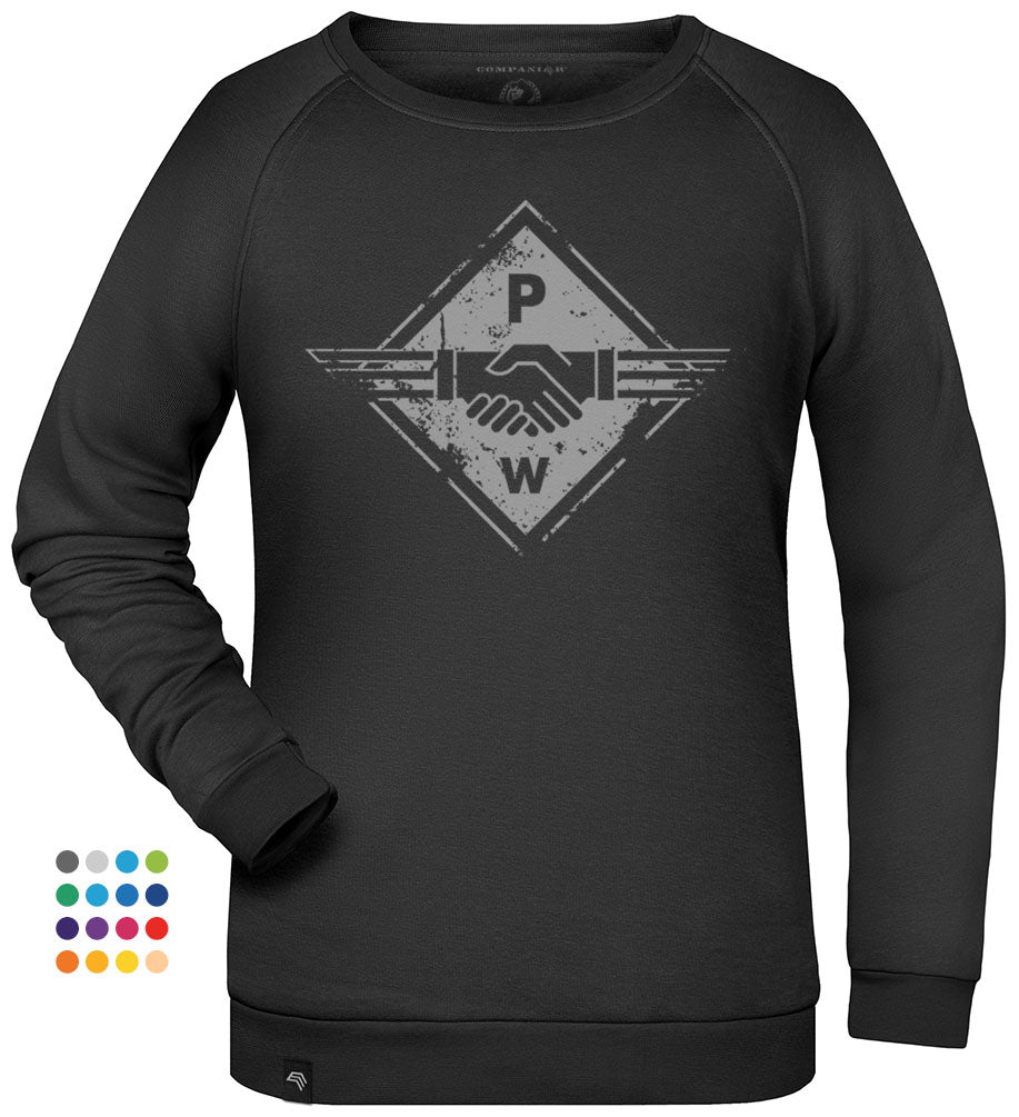Hands PW ― Ladies Sweatshirt - Black