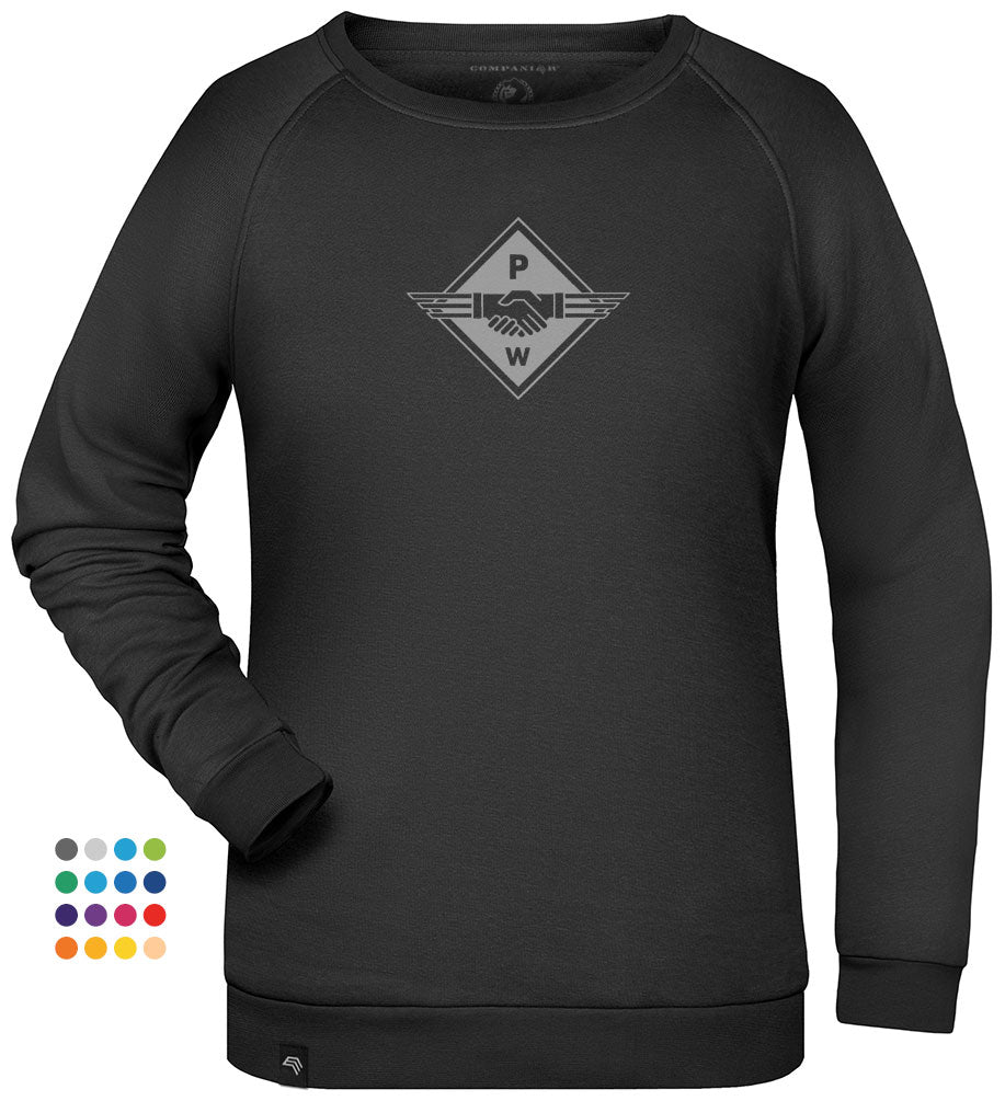 Hands PW ― Ladies Sweatshirt - Black
