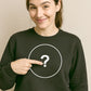 Ladies Sweatshirt - Schwarz - incl. Print