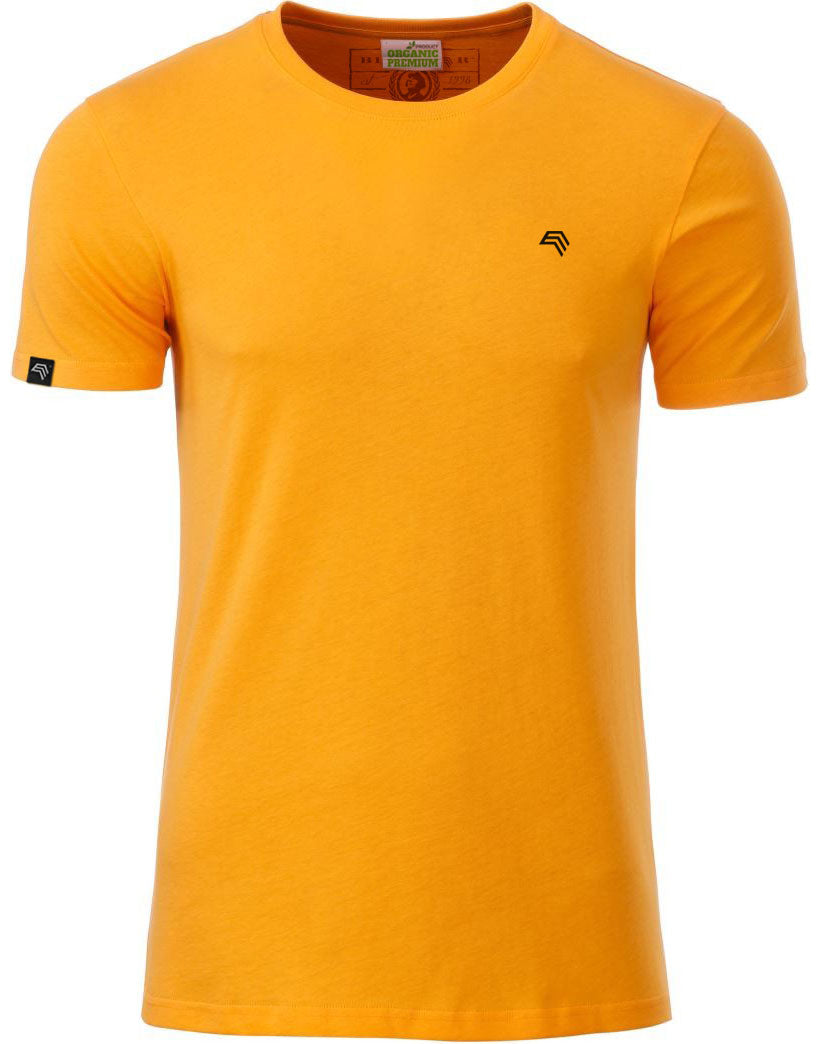 JAN 8008 ― Herren Bio-Baumwolle T-Shirt - Gold Gelb