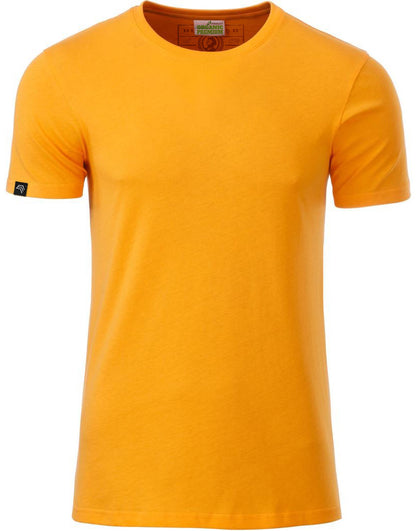 ― % ― JAN 8008 ― Herren Bio-Baumwolle T-Shirt - Gold Gelb [M]