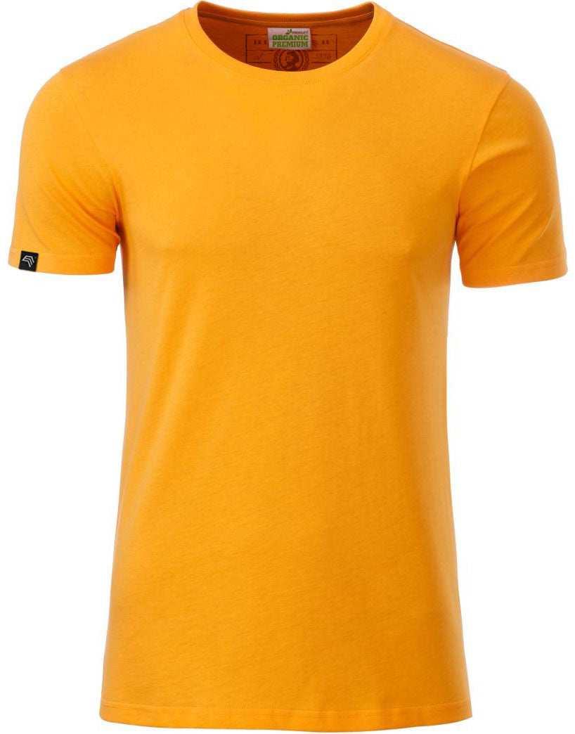 ― % ― JAN 8008/ ― Herren Bio-Baumwolle T-Shirt - Gold Gelb [M]