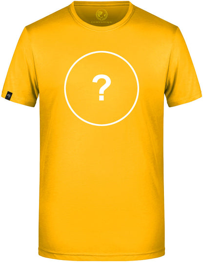 Unisex Mens Basic T-Shirt - Gold Gelb - incl. Print