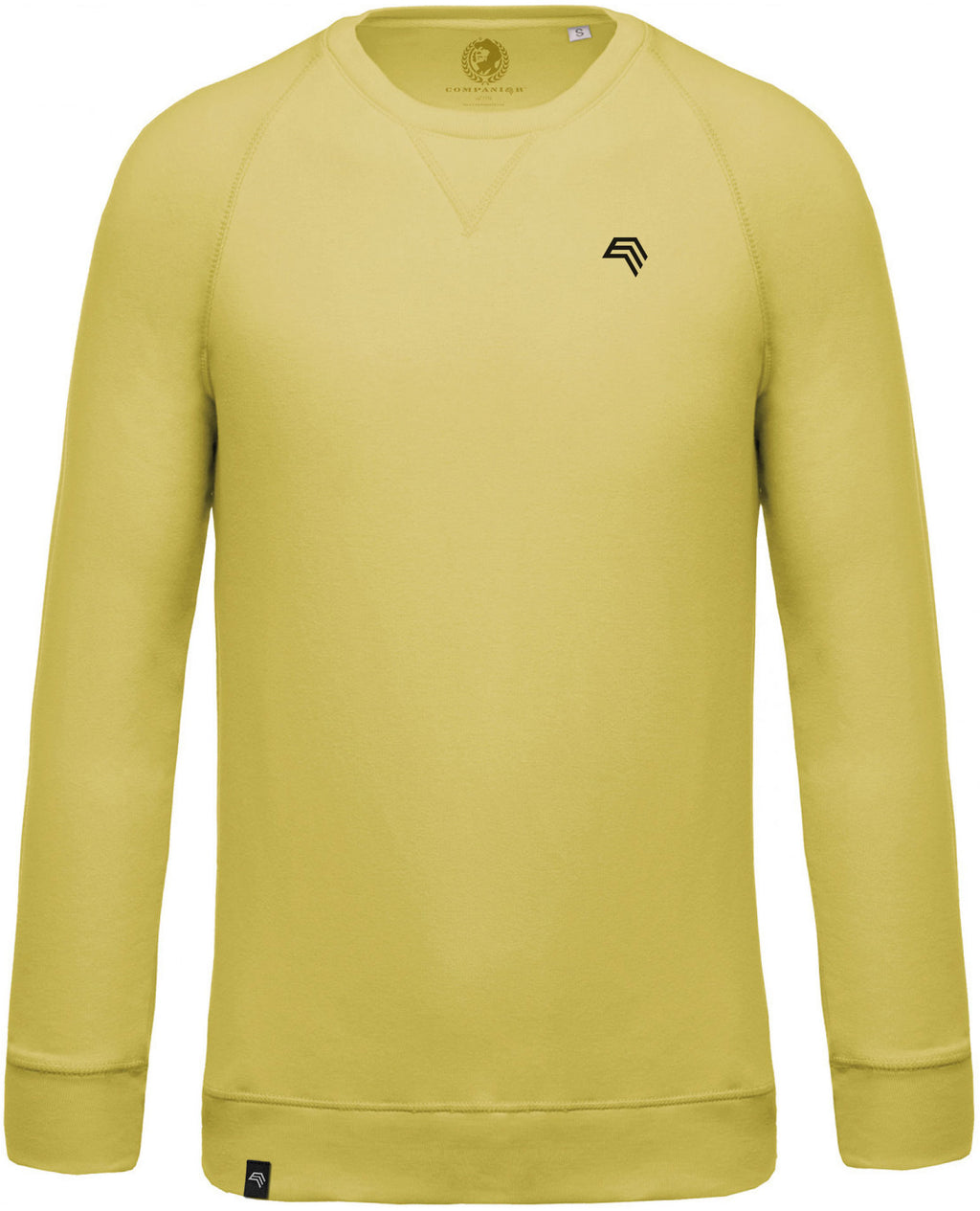 KRB K480 - Unisex Raglan Sweatshirt made of Organic Cotton - Lemon Yellow
