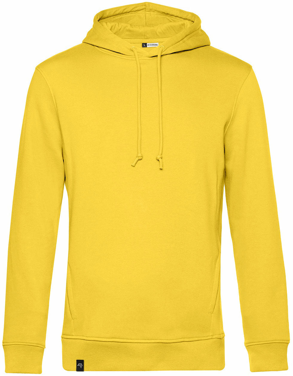 BAC U33B ― Weicher Herren Bio-Baumwolle Hoodie - Lemon Gelb