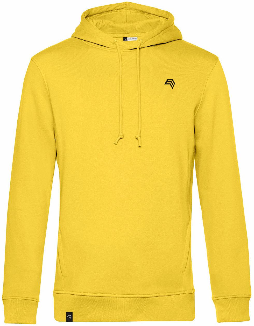 BAC U33B ― Soft Men's Organic Cotton Hoodie - Lemon Yellow