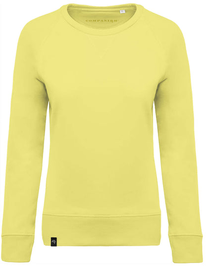 KRB K481 ― Damen Raglan Bio-Baumwolle Sweatshirt - Lemon Gelb