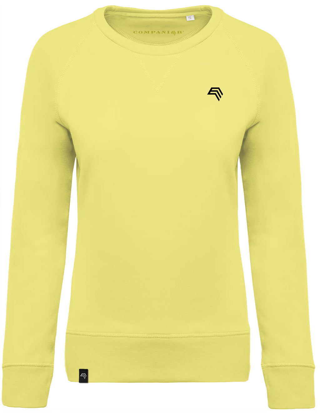 KRB K481 ― Women's Raglan Organic Cotton Sweatshirt - Lemon Yellow