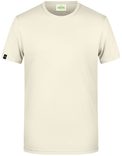 JAN 8008 ― Herren Bio-Baumwolle T-Shirt - Vanilla Gelb