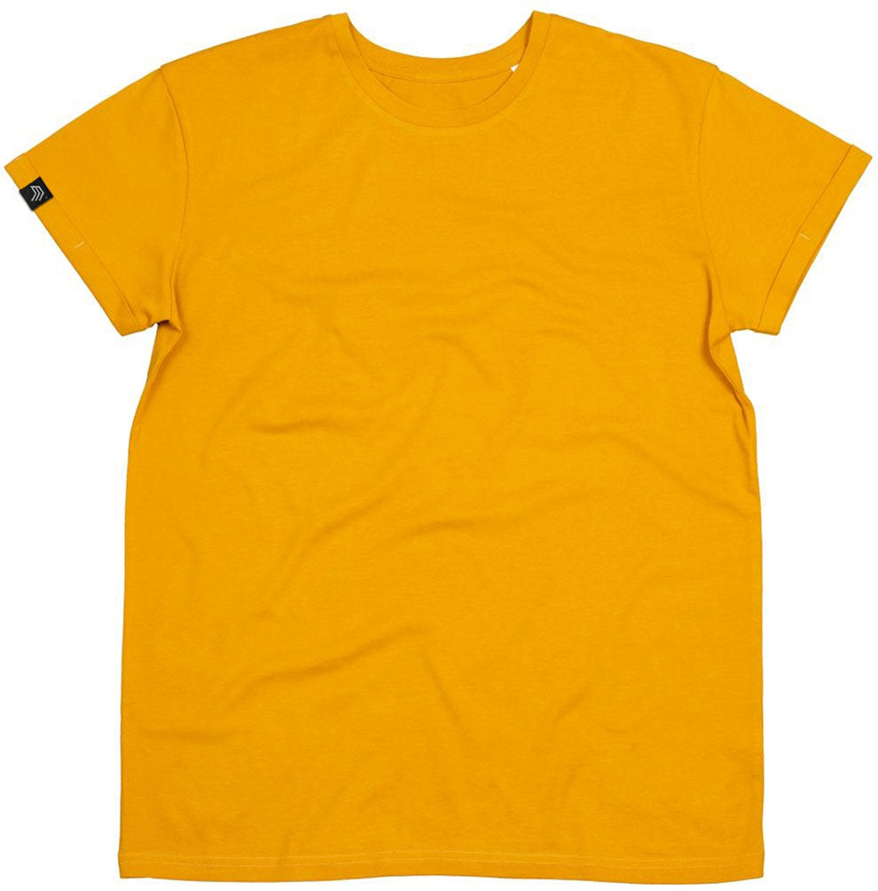 MTS M080 ― Unisex Bio-Baumwolle Roll Sleeve T-Shirt - Mustard Gelb
