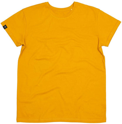 MTS M080 ― Unisex Bio-Baumwolle Roll Sleeve T-Shirt - Mustard Gelb
