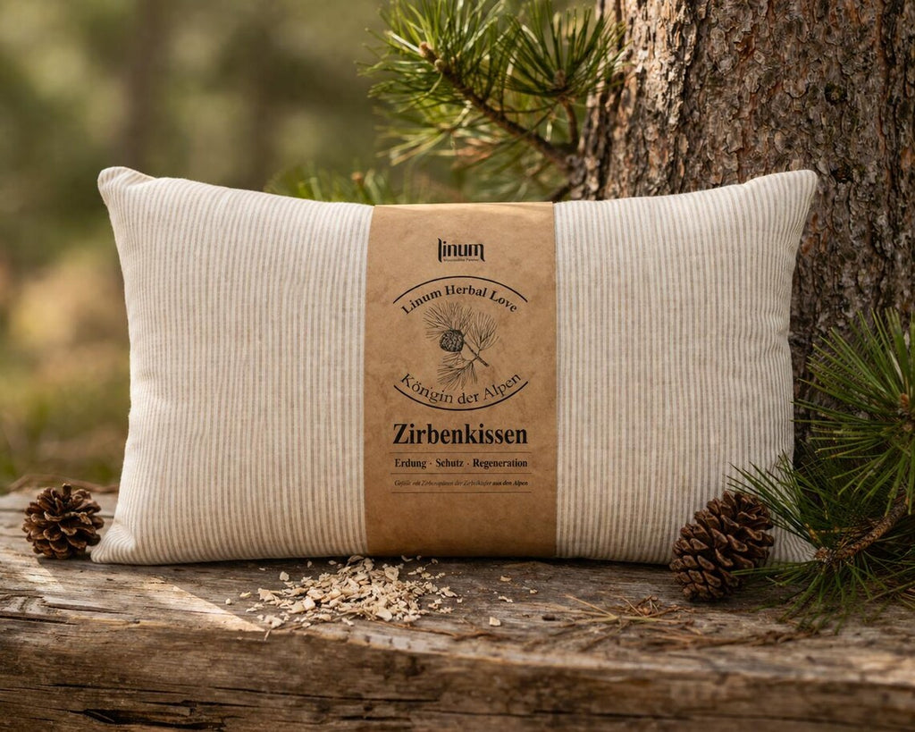 Swiss Pine Pillow 30 x 50 cm - Scented Pillow with Swiss Pine, Linen or Cotton, Sleeping Pillow, Aroma Pillow