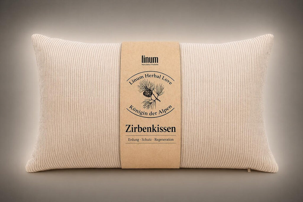 Swiss Pine Pillow 30 x 50 cm - Scented Pillow with Swiss Pine, Linen or Cotton, Sleeping Pillow, Aroma Pillow
