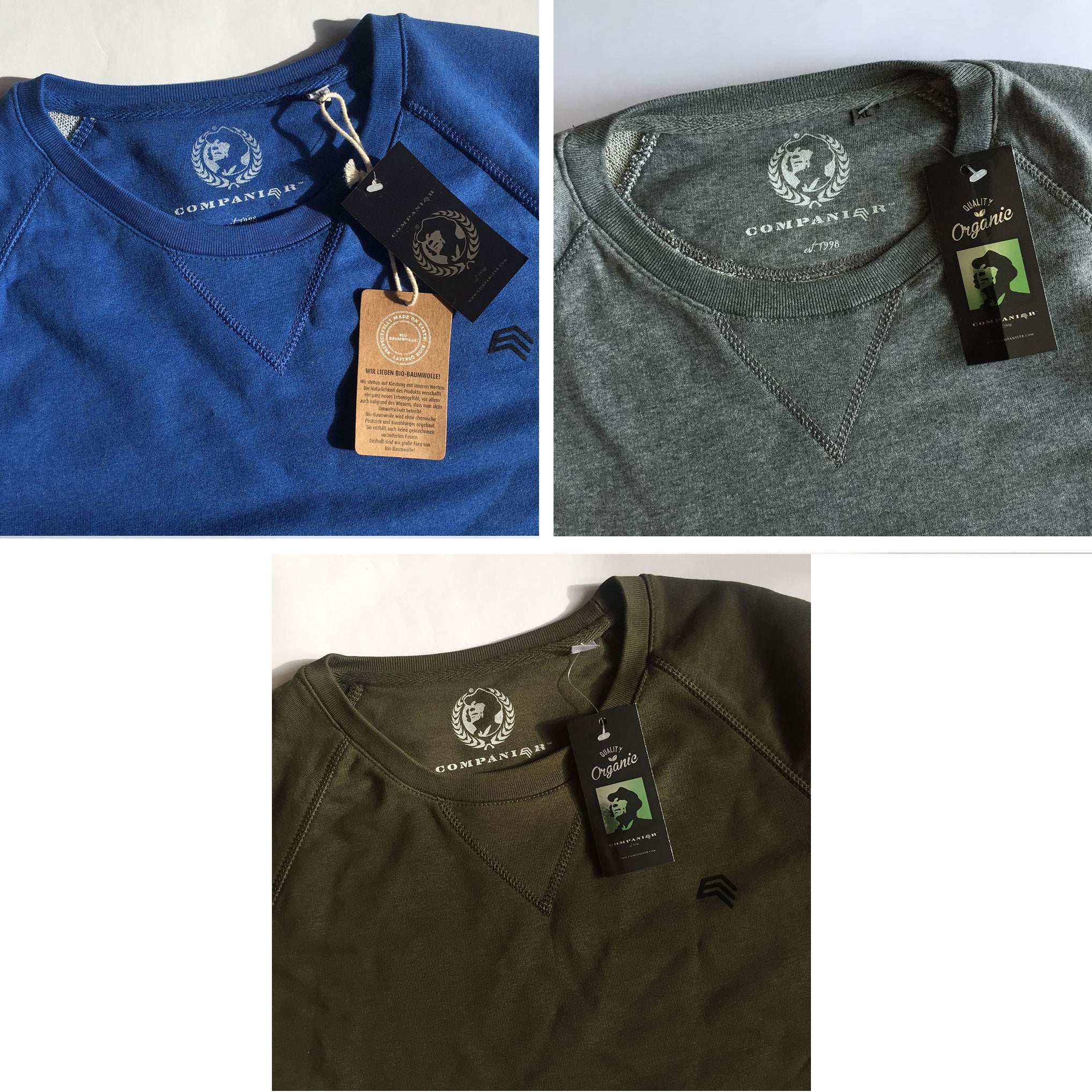 KRB K480 ― Unisex Raglan Sweatshirt mit Bio-Baumwolle - Lemon Gelb