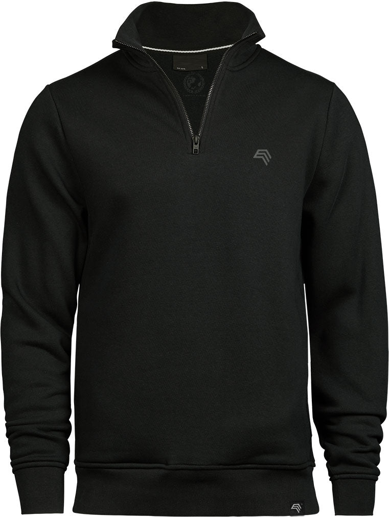 TJS 5438 ― Half Zip Sweatshirt - Schwarz