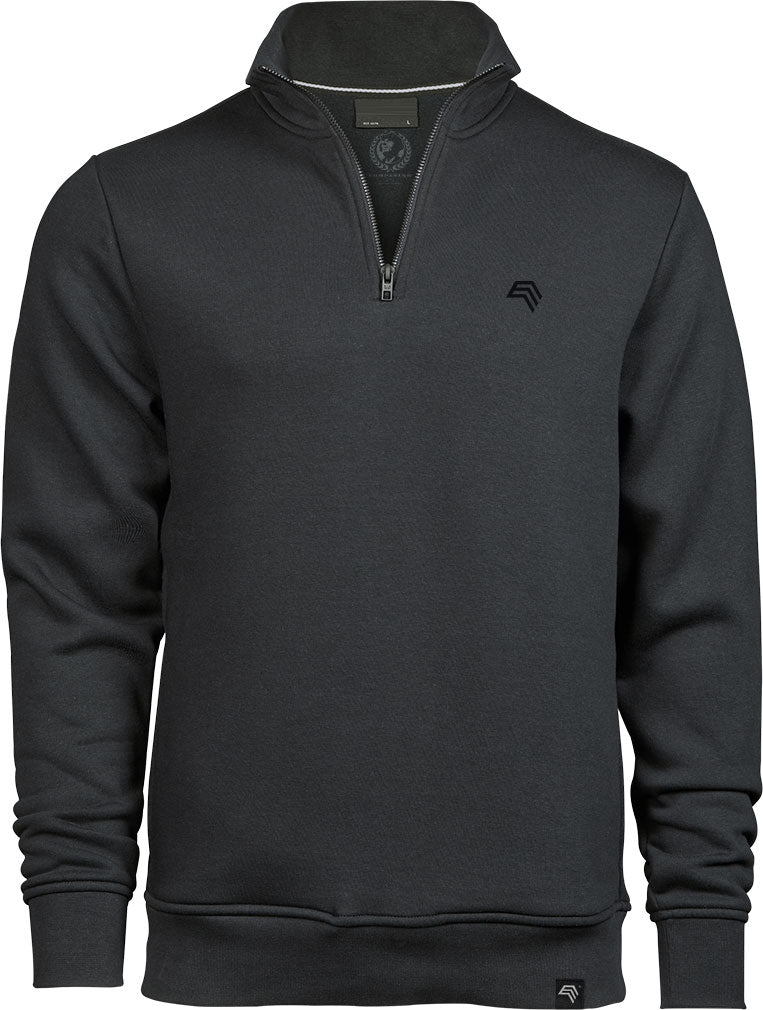 TJS 5438 ― Half Zip Sweatshirt - Dark Grau