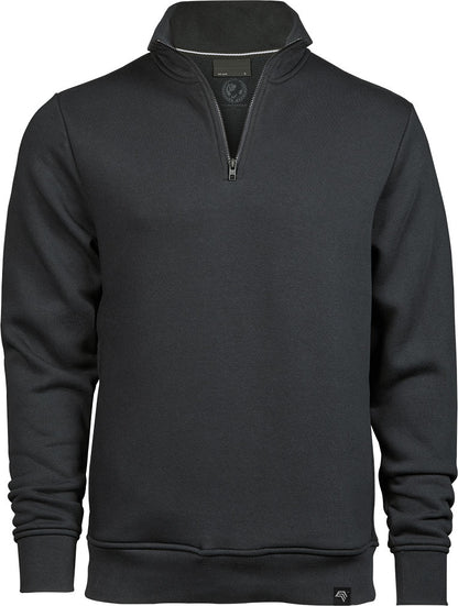 TJS 5438 ― Half Zip Sweatshirt - Dark Grau