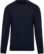 KRB K480 ― Unisex Raglan Sweatshirt mit Bio-Baumwolle - Heather Navy Blau Melange