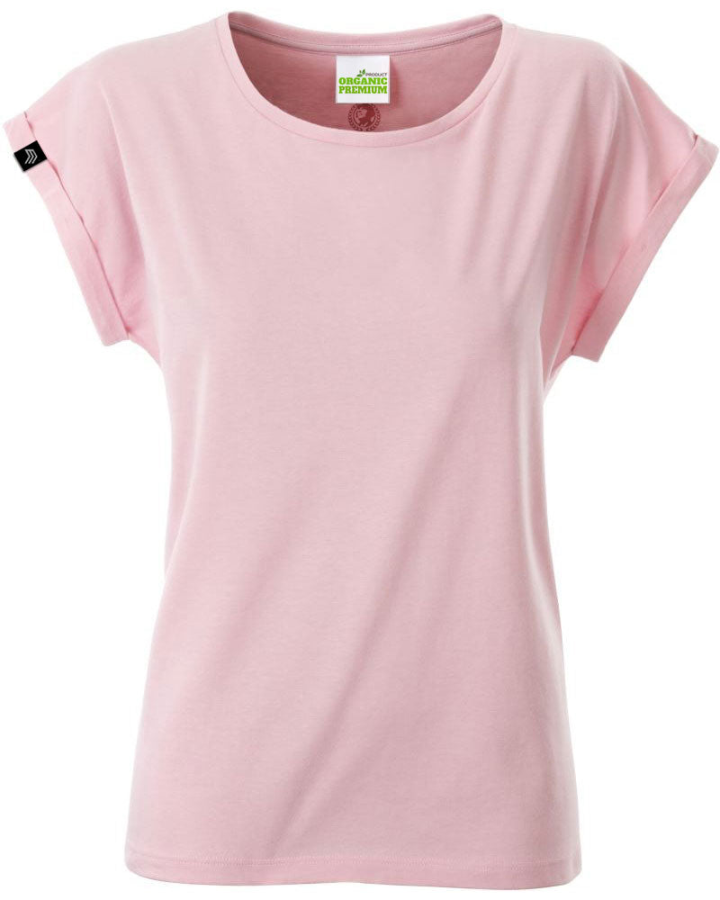 JAN 8005 ― Women's Organic Cotton Batwing T-Shirt - Soft Pink