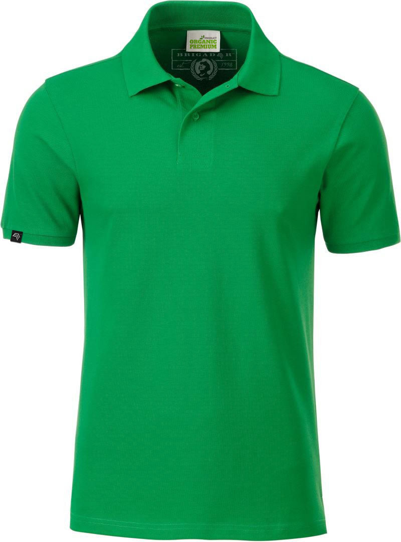 JAN 8010 ― Men's Organic Cotton Polo Shirt - Fern Green