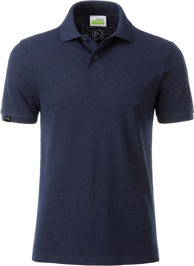 JAN 8010 ― Men's Organic Cotton Polo Shirt - Navy Blue