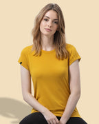 MTS M081 ― Women's Organic Cotton Roll Sleeve T-Shirt - Soft Olive Green