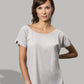 MTS M091 ― Damen Loose Fit T-Shirt Bio-Baumwolle - Charcoal Melange Grau