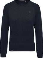 KRB K481 – Women's Organic Raglan Sweatshirt - Heather Navy Blue Melange