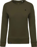 KRB K481 ― Women's Raglan Organic Cotton Sweatshirt - Olive Green