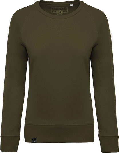 KRB K481 ― Damen Raglan Bio-Baumwolle Sweatshirt - Olive Grün