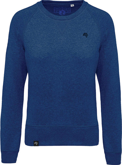 KRB K481 ― Damen Raglan Bio-Baumwolle Sweatshirt - Heather Ocean Blau Melange