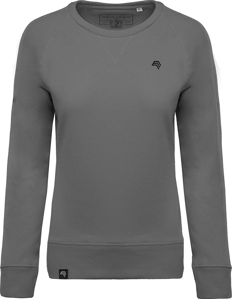 KRB K481 ― Women's Raglan Organic Cotton Sweatshirt - Storm Grey