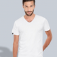 BAC TM044 ― Unisex Bio-Baumwolle V-Neck T-Shirt - Grau
