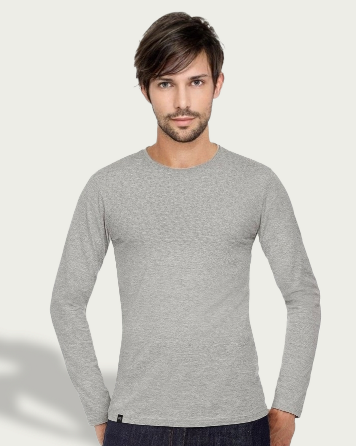 BAC TM070 ― Unisex Bio-Baumwolle Langarm T-Shirt - Navy Blau