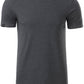 JAN 8008 ― Herren Bio-Baumwolle T-Shirt - Grau Melange Schwarz