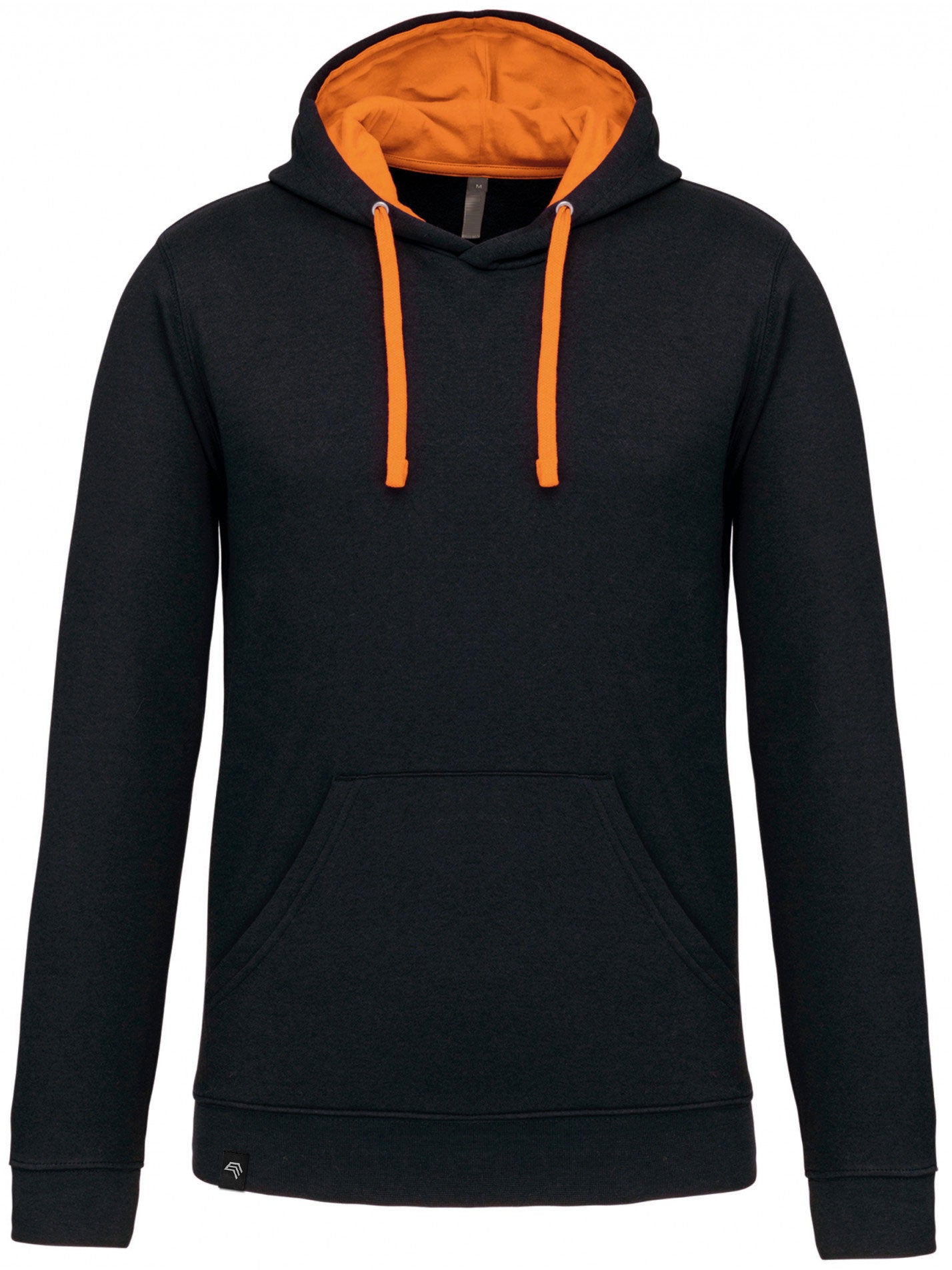 KRB K446 ― Bi-Color Hoodie Sweatshirt - Schwarz / Orange