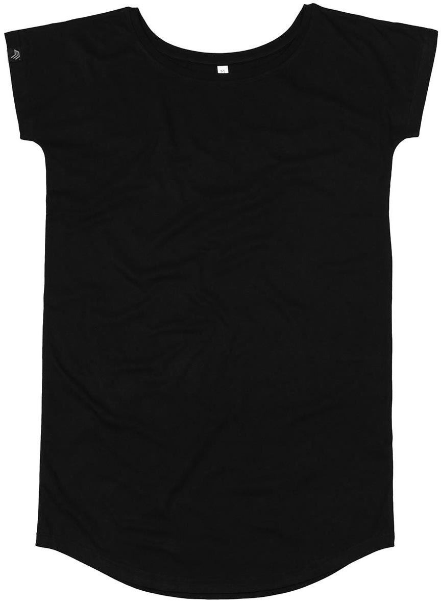 MTS M099 ― Women's Organic Cotton Loose Fit T-Shirt Dress - Black