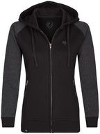 MMT 0720 ― Women's Bi-Color Hooded Jacket - Black