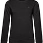 BAC W32B ― Weiches Damen Bio-Baumwolle Sweatshirt - Schwarz